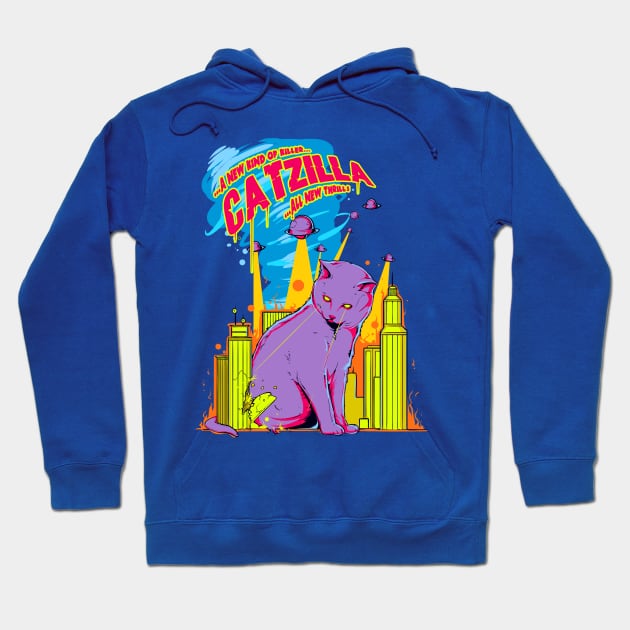 Alien Cat Attack Hoodie by thechicgeek